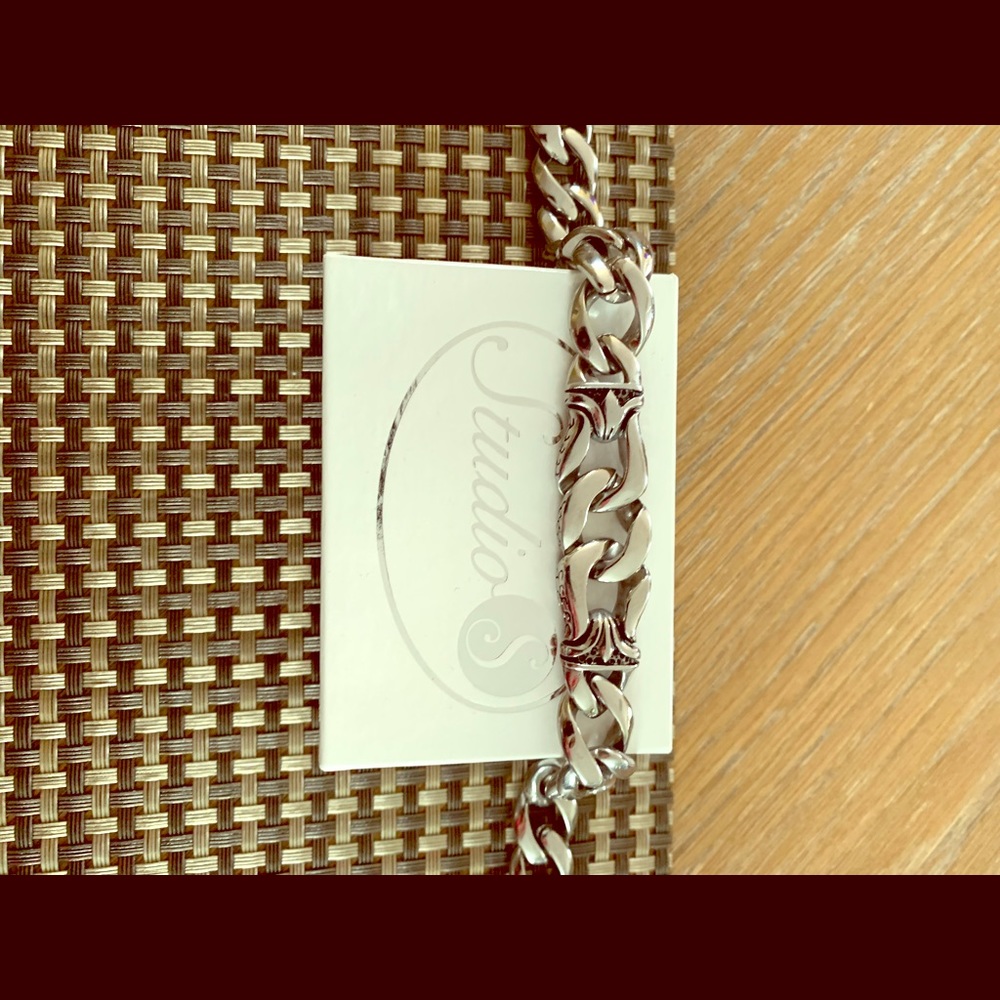 *SOLD* Custom stainless steel bracelet by Studio S